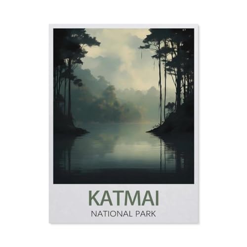 Puzzle 1000 Teile Papier，Katmai National Park，Dekompression Der Erwachsenen，Kinderpuzzle Spiele Ab 8 Jahren, Spielzeug Für Mädchen Jungen Teenager（50x70cm）-AY44 von YYHMKBYY