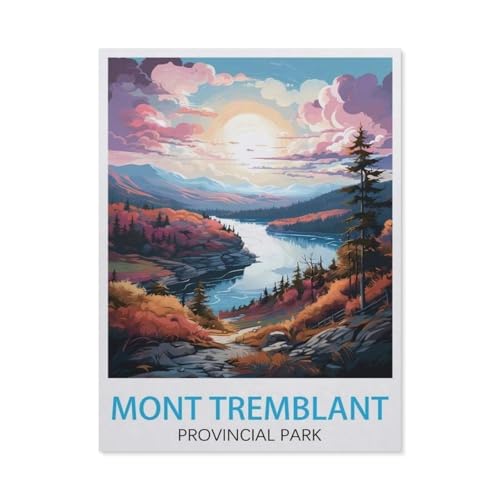 Puzzle 1000 Teile Papier，Mont Tremblant，Dekompression Der Erwachsenen，Kinderpuzzle Spiele Ab 8 Jahren, Spielzeug Für Mädchen Jungen Teenager（50x70cm）-BF77 von YYHMKBYY