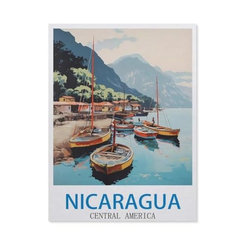 Puzzle 1000 Teile Papier，Nicaragua, Zentralamerika，Dekompression Der Erwachsenen，Kinderpuzzle Spiele Ab 8 Jahren, Spielzeug Für Mädchen Jungen Teenager（50x70cm）-EE68 von YYHMKBYY
