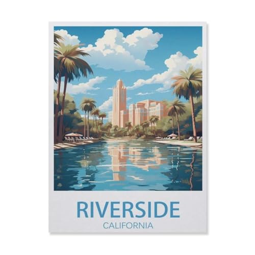Puzzle 1000 Teile Papier，Riverside, Kalifornien，Dekompression Der Erwachsenen，Kinderpuzzle Spiele Ab 8 Jahren, Spielzeug Für Mädchen Jungen Teenager（38x26cm）-DN17 von YYHMKBYY