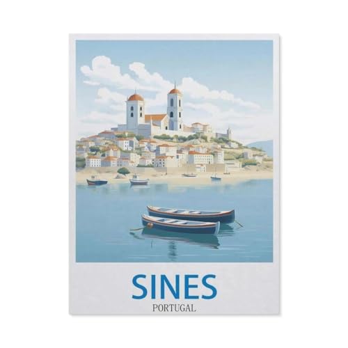 Puzzle 1000 Teile Papier，Sines, Portugal，Dekompression Der Erwachsenen，Kinderpuzzle Spiele Ab 8 Jahren, Spielzeug Für Mädchen Jungen Teenager（38x26cm）-DY18 von YYHMKBYY