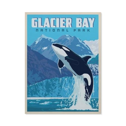 Puzzle 1000 Teile Papier，Tier Poster Springen Orca，Dekompression Der Erwachsenen，Kinderpuzzle Spiele Ab 8 Jahren, Spielzeug Für Mädchen Jungen Teenager（38x26cm）-BL64 von YYHMKBYY
