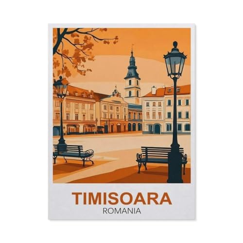 Puzzle 1000 Teile Papier，Timisoara Rumänien，Dekompression Der Erwachsenen，Kinderpuzzle Spiele Ab 8 Jahren, Spielzeug Für Mädchen Jungen Teenager（38x26cm）-FA5 von YYHMKBYY