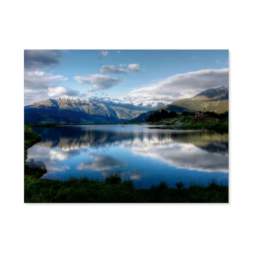Puzzle 1000 Teile Papier，Wolfsee - Tirol - Österreich，Dekompression Der Erwachsenen，Kinderpuzzle Spiele Ab 8 Jahren, Spielzeug Für Mädchen Jungen Teenager（50x70cm）-AP50 von YYHMKBYY