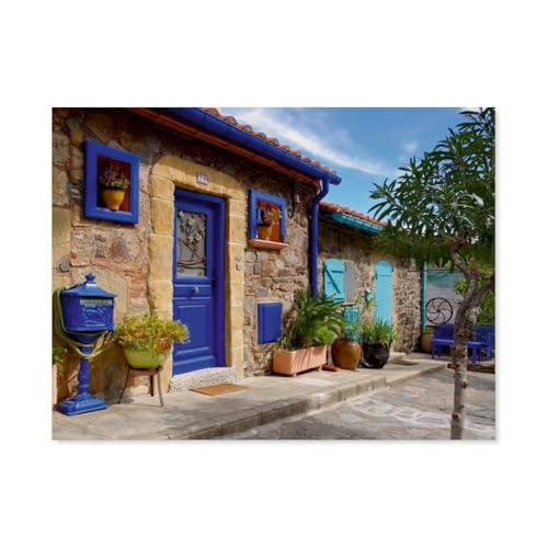 Puzzle 1000 Teile Puzzle，Collioure - Perle der Cote Vermeille，Erwachsene Kinderspiel Lernspielzeug（38x26cm）-AZ52 von YYHMKBYY