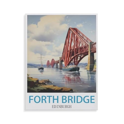 Puzzle 1000 Teile Puzzle，Forth Bridge Edinburgh，Erwachsene Kinderspiel Lernspielzeug（38x26cm）-GU22 von YYHMKBYY