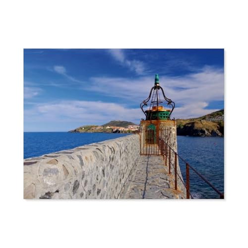 Puzzle 1000 Teile Teile，Collioure - Perle der Cote Vermeille，for Adult Familys Puzzle Toy Decompression Game（38x26cm）-AZ53 von YYHMKBYY