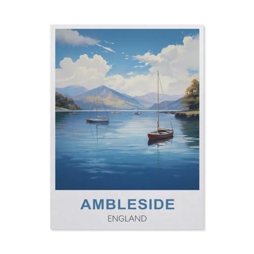 Puzzle 1000 Teile für Erwachsene, Ambleside England, Teenager, Jungen, Mädchen, Puzzle, Premium-Qualität, Spaß, Familie, herausfordernde Puzzles zum Geburtstag (75 x 50 cm), DY7 von YYHMKBYY