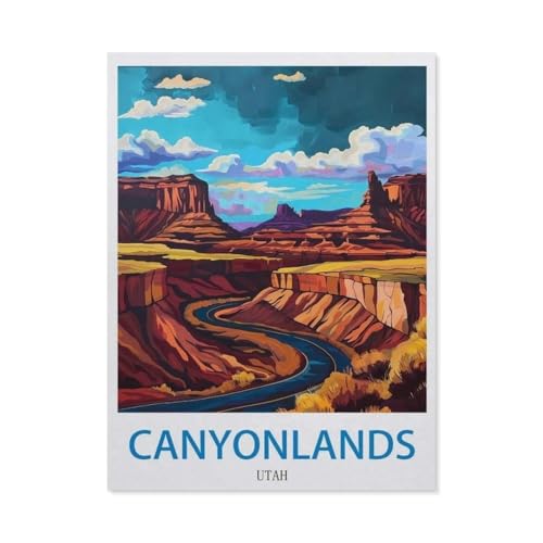 Puzzle 1000 Teile für Erwachsene, Canyonlands Utah, Teenager, Jungen, Mädchen, Puzzle, schwierig, herausfordernd, Puzzle für Partyspiele, Kinder, Familie, Freunde (75 x 50 cm), CJ24 von YYHMKBYY