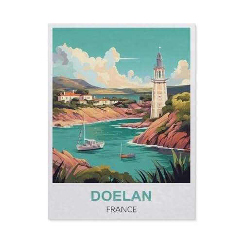 Puzzle 1000 Teile für Erwachsene, Doelan Frankreich, einzigartig geeignet für Jugendliche und Erwachsene, Heimdekoration (75 x 50 cm) -EM22 von YYHMKBYY