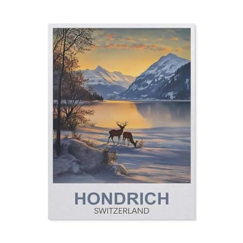 Puzzle 1000 Teile für Erwachsene, Hondrich Schweiz, Papierpuzzle – einzigartig geeignet für Jugendliche und Erwachsene (50 x 70 cm)-FA100 von YYHMKBYY