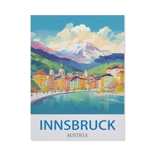 Puzzle 1000 Teile für Erwachsene, Innsbruck Österreich, einzigartig geeignet für Jugendliche und Erwachsene, Heimdekoration (50 x 70 cm)-DZ2 von YYHMKBYY