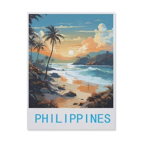 Puzzle 1000 Teile für Erwachsene, Philippinen, einzigartig, geeignet für Jugendliche und Erwachsene, Heimdekoration (50 x 70 cm), FL3 von YYHMKBYY