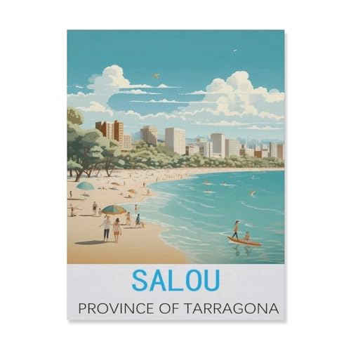 Puzzle 1000 Teile für Erwachsene, Salou Provinz Tarragona, Teenager, Jungen, Mädchen, Puzzle, schwierig, herausfordernd, Puzzle für Partyspiele, Kinder, Familie, Freunde (50 x 70 cm), FM45 von YYHMKBYY