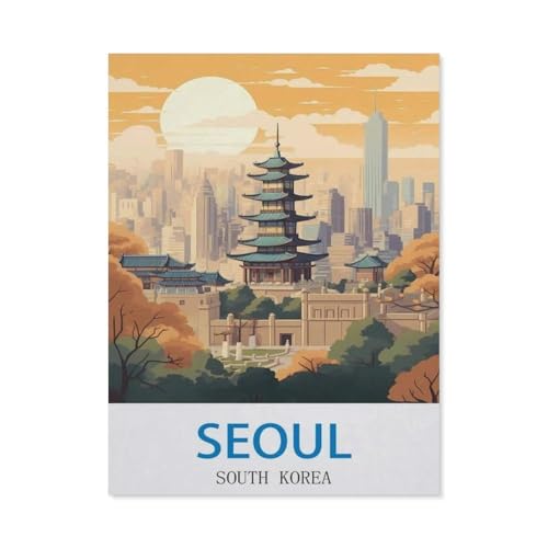 Puzzle 1000 Teile für Erwachsene, Seoul Südkorea, Papierpuzzle – einzigartig geeignet für Jugendliche und Erwachsene (50 x 70 cm)-CL39 von YYHMKBYY