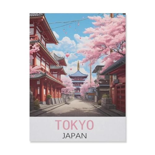 Puzzle 1000 Teile für Erwachsene, Tokio, Japan, Kinder, Teenager, große Familien, Puzzle-Spiel (75 x 50 cm), FK15 von YYHMKBYY