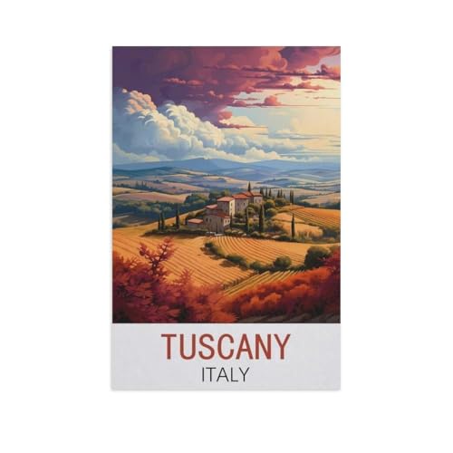 Puzzle 1000 Teile für Erwachsene, Toskana, Italien, einzigartig, geeignet für Jugendliche und Erwachsene, Heimdekoration (50 x 70 cm), FN83 von YYHMKBYY