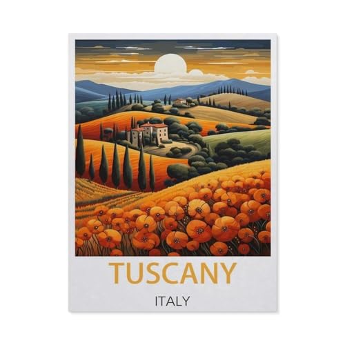 Puzzle 1000 Teile für Erwachsene, Toskana, Italien, einzigartig geeignet für Jugendliche und Erwachsene, Heimdekoration (75 x 50 cm) -EX83 von YYHMKBYY