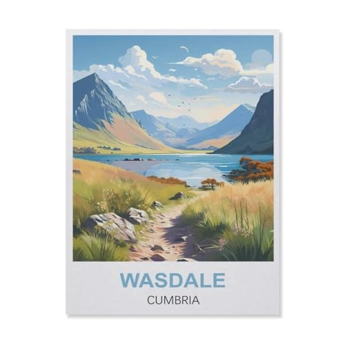 Puzzle 1000 Teile für Erwachsene, Wasdale Cumbria, Teenager, Jungen, Mädchen, Puzzle, Premium-Qualität, Spaß, Familie, herausfordernde Puzzles zum Geburtstag (50 x 70 cm) - ER97 von YYHMKBYY