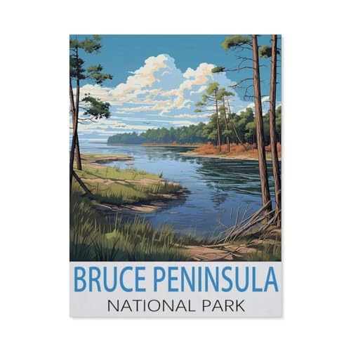 Puzzle 1000 Teile für Erwachsene，Bruce Peninsula National Park，Puzzle Puzzle Schwierig Perfektes Pädagogisches Geschenk für Jungen Und Mädchen（75x50cm）-AI37 von YYHMKBYY
