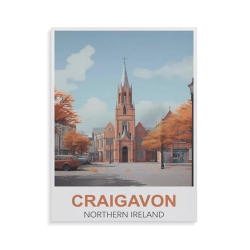 Puzzle 1000 Teile für Erwachsene，Craigavon Nordirland，Impossible Geschicklichkeitsspiel für Die Ganze Familie, Farbenfrohes Legespiel, Home Dekoration（38x26cm）-GV3 von YYHMKBYY