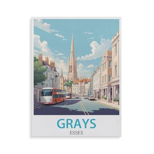 Puzzle 1000 Teile für Erwachsene，Grays Essex，Impossible Geschicklichkeitsspiel für Die Ganze Familie, Farbenfrohes Legespiel, Home Dekoration（38x26cm）-GW29 von YYHMKBYY