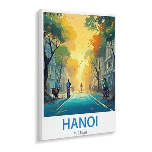 YYHMKBYY Puzzle 1000 Teile für Erwachsene und Kinder ab 8 Jahren, Holz, Jigsaw, Scenic, 1 Set, 1000 Teile, 1 Puzzle, 1000 Stück, 75x50cm, Unisex, Hanoi, Vietnam, Landschaft, Stadt von YYHMKBYY