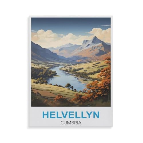Puzzle 1000 Teile für Erwachsene，Helvellyn Cumbria，Impossible Geschicklichkeitsspiel für Die Ganze Familie, Farbenfrohes Legespiel, Home Dekoration（50x70cm）-GV66 von YYHMKBYY