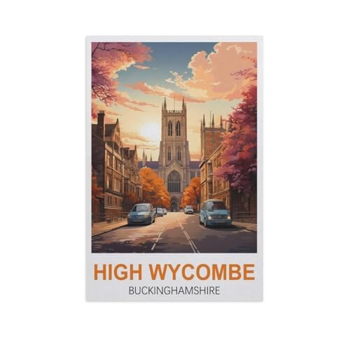 Puzzle 1000 Teile für Erwachsene，High Wycombe Buckinghamshire，Klassische Puzzle Teenager Jungen Mädchen Puzzle DIY Moderne Wohnkultur Einzigartiges Geschenk Intellektuelles Spiel（50x70cm）-GK8 von YYHMKBYY