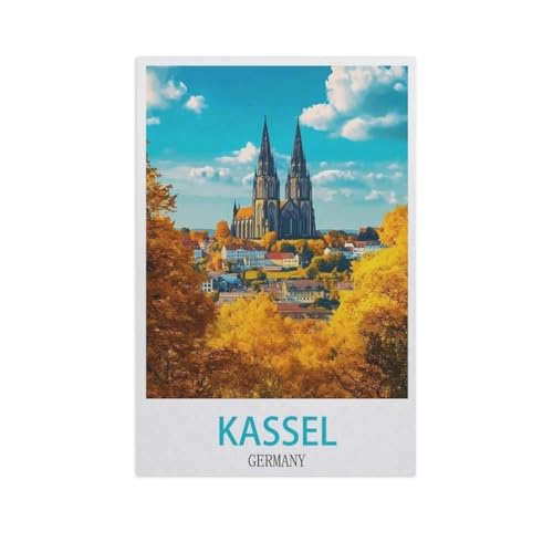 Puzzle 1000 Teile für Erwachsene，Kassel, Deutschland，Klassische Puzzle Teenager Jungen Mädchen Puzzle DIY Moderne Wohnkultur Einzigartiges Geschenk Intellektuelles Spiel（50x70cm）-FY34 von YYHMKBYY
