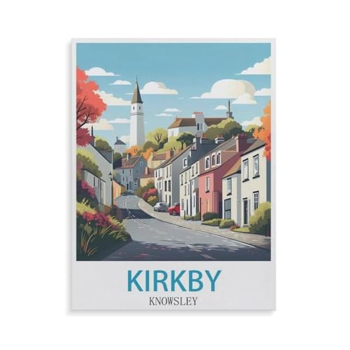 Puzzle 1000 Teile für Erwachsene，Kirkby Knowsley，Impossible Geschicklichkeitsspiel für Die Ganze Familie, Farbenfrohes Legespiel, Home Dekoration（50x70cm）-GT77 von YYHMKBYY