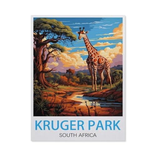 Puzzle 1000 Teile für Erwachsene，Kruger Park Südafrika，Puzzle Teenager Jungen Mädchen Puzzle Schwieriges, Herausforderndes Puzzle für Partyspiele（75x50cm）-BD15 von YYHMKBYY