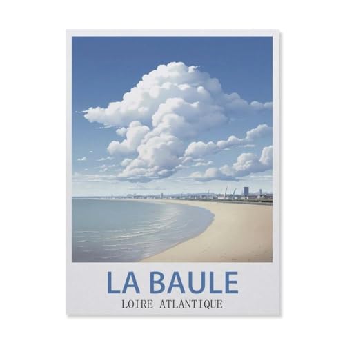 Puzzle 1000 Teile für Erwachsene，La Baule Loire Atlantique，Klassische Puzzle Teenager Jungen Mädchen Puzzle DIY Moderne Wohnkultur Einzigartiges Geschenk Intellektuelles Spiel（75x50cm）-GN70 von YYHMKBYY