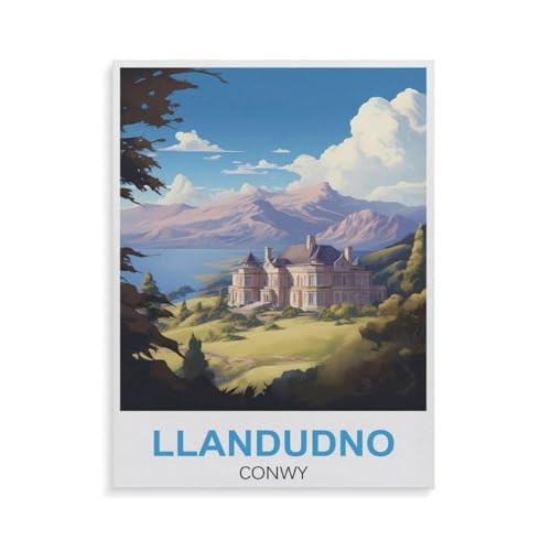 Puzzle 1000 Teile für Erwachsene，Llandudno Conwy，Impossible Geschicklichkeitsspiel für Die Ganze Familie, Farbenfrohes Legespiel, Home Dekoration（38x26cm）-GT56 von YYHMKBYY