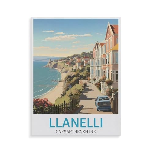 Puzzle 1000 Teile für Erwachsene，Llanelli Carmarthenshire，Impossible Geschicklichkeitsspiel für Die Ganze Familie, Farbenfrohes Legespiel, Home Dekoration（75x50cm）-GS72 von YYHMKBYY