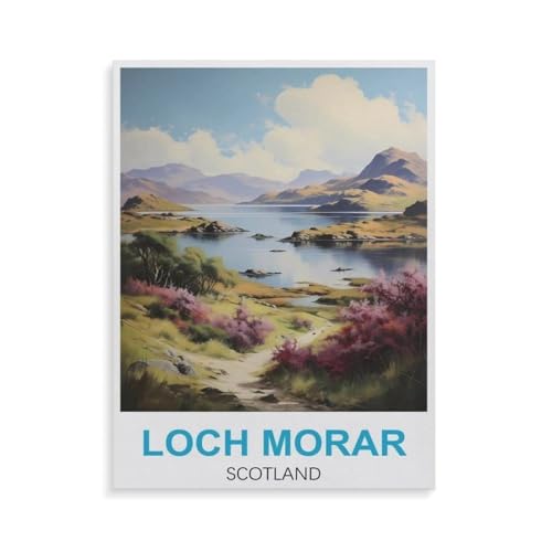 Puzzle 1000 Teile für Erwachsene，Loch Morar Schottland，Impossible Geschicklichkeitsspiel für Die Ganze Familie, Farbenfrohes Legespiel, Home Dekoration（75x50cm）-GT35 von YYHMKBYY
