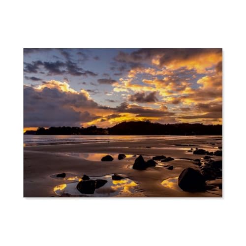 Puzzle 1000 Teile für Erwachsene，Neuseeland - Mercury Bay，Impossible Geschicklichkeitsspiel für Die Ganze Familie, Farbenfrohes Legespiel, Home Dekoration（50x70cm）-BA54 von YYHMKBYY