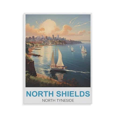 Puzzle 1000 Teile für Erwachsene，North Shields North Tyneside，Impossible Geschicklichkeitsspiel für Die Ganze Familie, Farbenfrohes Legespiel, Home Dekoration（38x26cm）-GS51 von YYHMKBYY
