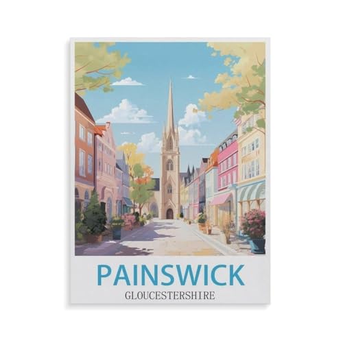 Puzzle 1000 Teile für Erwachsene，Painswick Gloucestershire，Impossible Geschicklichkeitsspiel für Die Ganze Familie, Farbenfrohes Legespiel, Home Dekoration（38x26cm）-GS93 von YYHMKBYY