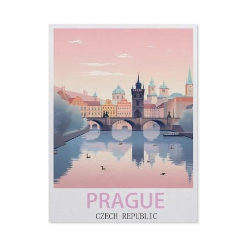 Puzzle 1000 Teile für Erwachsene，Prag, Tschechien，Puzzle Puzzle Schwierig Perfektes Pädagogisches Geschenk für Jungen Und Mädchen（38x26cm）-BP10 von YYHMKBYY