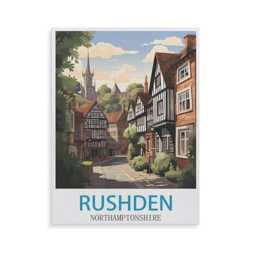 Puzzle 1000 Teile für Erwachsene，Rushden Northamptonshire，Impossible Geschicklichkeitsspiel für Die Ganze Familie, Farbenfrohes Legespiel, Home Dekoration（38x26cm）-GR88 von YYHMKBYY