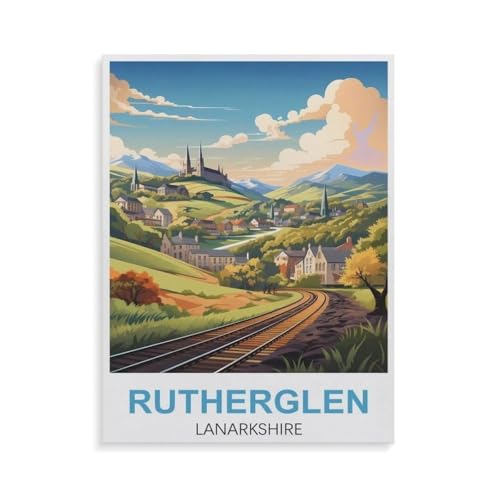 Puzzle 1000 Teile für Erwachsene，Rutherglen Lanarkshire，Impossible Geschicklichkeitsspiel für Die Ganze Familie, Farbenfrohes Legespiel, Home Dekoration（38x26cm）-GS9 von YYHMKBYY