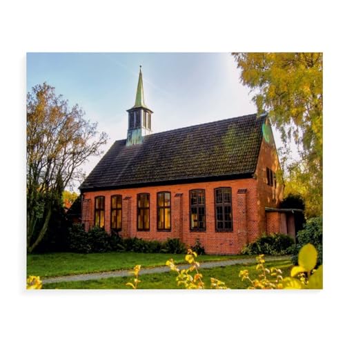 Puzzle 1000 Teile für Erwachsene，St. Michaels-Kapelle，Impossible Geschicklichkeitsspiel für Die Ganze Familie, Farbenfrohes Legespiel, Home Dekoration（75x50cm）-AW34 von YYHMKBYY