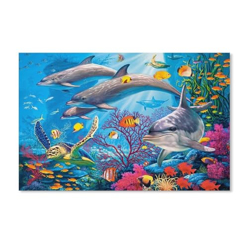 Puzzle 1000 Teile für Erwachsene，Unterwassertiere，Puzzle Puzzle Schwierig Perfektes Pädagogisches Geschenk für Jungen Und Mädchen(75x50cm-F99 von YYHMKBYY