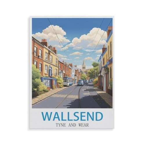 Puzzle 1000 Teile für Erwachsene，Wallsend Tyne and Wear，Impossible Geschicklichkeitsspiel für Die Ganze Familie, Farbenfrohes Legespiel, Home Dekoration（50x70cm）-GW50 von YYHMKBYY