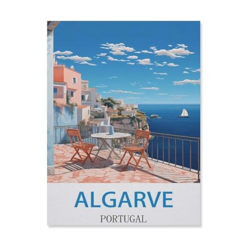 Puzzle Algarve, Portugal, 1000 Teile, Teenager, Kinder, Unterhaltungsspielzeug, Gehirn-Herausforderung, Puzzle (75 x 50 cm), EJ49 von YYHMKBYY