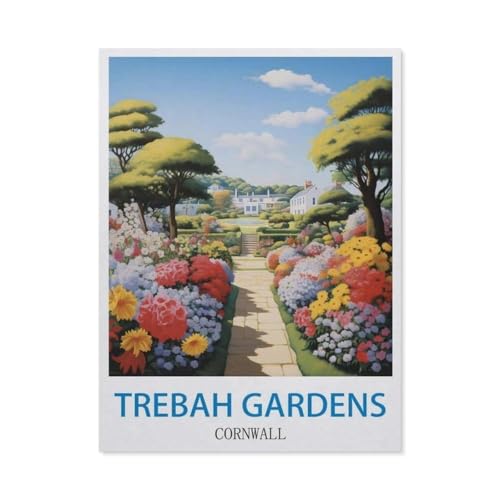 Puzzle DY94 Trebah Gardens Cornwall, Kinder, Teenager, große Familien, Puzzle-Spiel (75 x 50 cm), 1000 Teile von YYHMKBYY