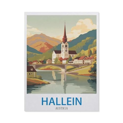 Puzzle ED92, Hallein Österreich, einzigartig, geeignet für Jugendliche und Erwachsene, Heimdekoration (50 x 70 cm), 1000 Teile von YYHMKBYY