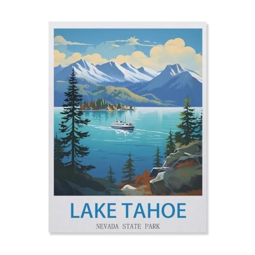 Puzzle EF42, Lake Tahoe Nevada State Park, DIY-Kunst für Erwachsene (75 x 50 cm), 1000 Teile von YYHMKBYY