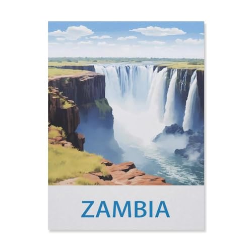 Puzzle EG22, Sambia, DIY-Kunst für Erwachsene (75 x 50 cm), 1000 Teile von YYHMKBYY